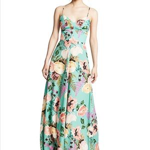 Amanda Uprichard Women's Green Sunrise Maxi Dress